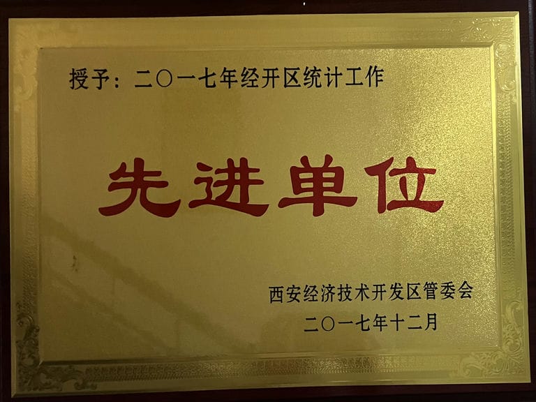 2017.12 經開區 統計工作先進單位